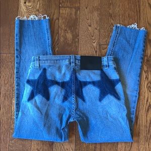 Givenchy Paris Back Stars Denim Jeans